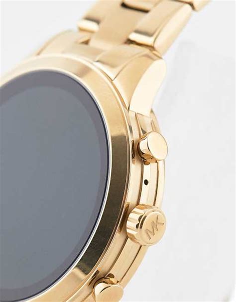 michael kors damen-smartwatch mit edelstahl armband mkt5045|Michael Kors Smartwatch gold MKT5045 online bei CHRIST kaufen.